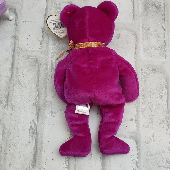 TY Beanie Babies Millenium Bear - 5 Errors - RETIRED 1999 - Picture 6 of 10